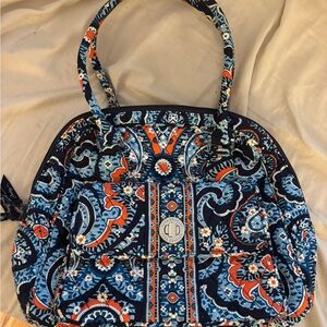Vera Bradley Blue and Orange Paisley Shoulder Bag